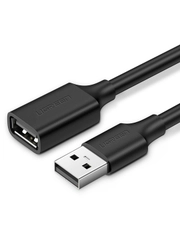Кабель UGREEN US103 (10318) USB 2.0 A Male to A Female Cable. Длина: 5м. Цвет: черный