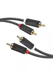 Черный кабель UGREEN AV104 (10518) 2RCA Male to 2RCA Male Cable. Длина: 2 м. Цвет: черный