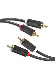 Черный кабель UGREEN AV104 (10520) 2RCA Male to 2RCA Male Cable. Длина: 5м. Цвет: черный