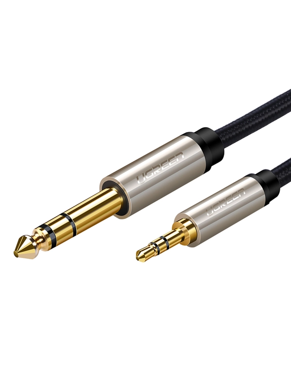 Кабель UGREEN AV127 (10629) 3.5mm to 6.35mm TRS Stereo Audio Cable. Длина: 3 м.