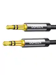 Черный кабель UGREEN AV119 (10733) 3.5mm Male to 3.5mm Male Cable. Длина: 1м. Цвет: черный