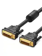 Черный кабель UGREEN DV101 (11606) DVI (24+1) Male to Male Cable Gold Plated. Длина: 1,5м.