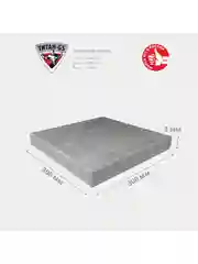 Серый крышка для текстильной коробки Титан-GS 30*30*3