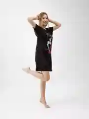 Ночная сорочка девушка LOVE КС1510П1 чёрный, KLERY