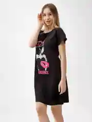 Ночная сорочка девушка LOVE КС1510П1 чёрный, KLERY