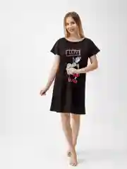 Ночная сорочка девушка LOVE КС1510П1 чёрный, KLERY