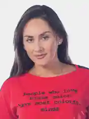 Костюм женский People why love, красный, КЛК1397П2