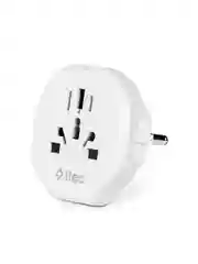 Белый сетевой переходник TTEC EU to Universal Convertor. Цвет: белый