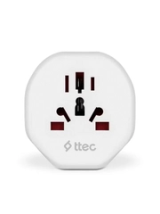 Сетевой переходник TTEC EU to Universal Convertor. Цвет: белый