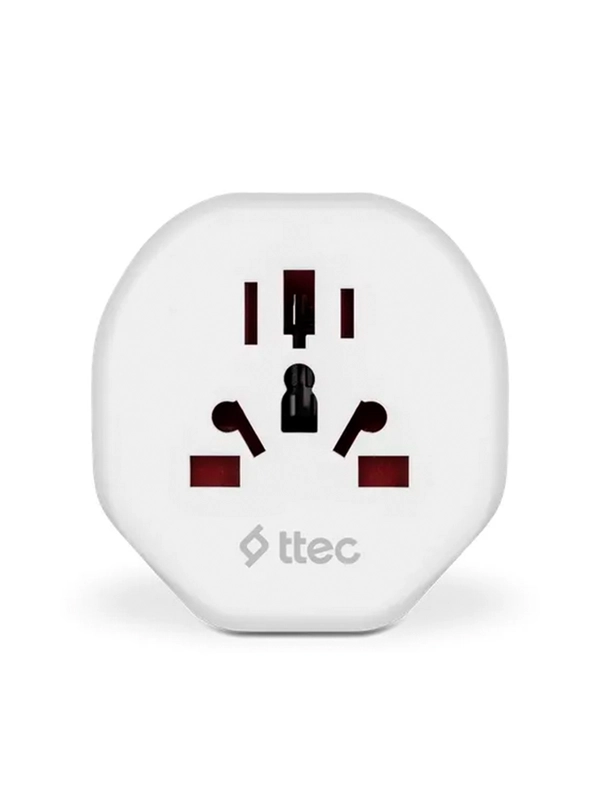 Сетевой переходник TTEC EU to Universal Convertor. Цвет: белый