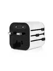Белый переходник сетевой универсальный TTEC Universal Convertor. Цвет: бело-черный