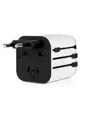 Белый переходник сетевой универсальный TTEC Universal Convertor. Цвет: бело-черный