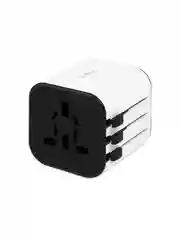 Белый переходник сетевой универсальный TTEC Universal Convertor. Цвет: бело-черный