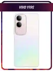 Прозрачный силиконовый чехол на Vivo Y19s / Виво Y19s прозрачный, с принтом, защита камеры