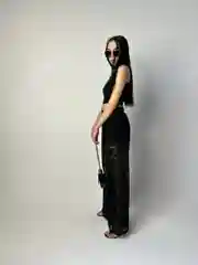 Брюки женские гипюр, брюки кружево, брюки прозрачные