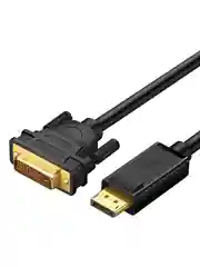 Черный кабель UGREEN DP103 (10243) DP Male to DVI Male Cable. Длина: 1,5м. Цвет: черный
