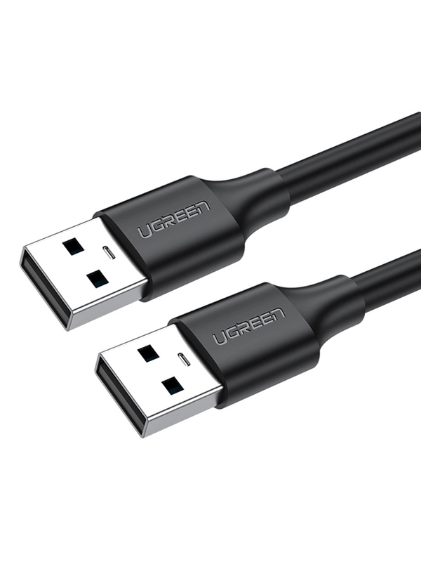 Кабель UGREEN US102 (10309) USB 2.0 A Male to A Male Cable. Длина 1 м. Цвет: черный