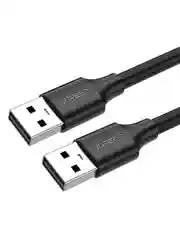 Черный кабель UGREEN US102 (10311) USB 2.0 A Male to A Male Cable. Длина 2 м. Цвет: черный
