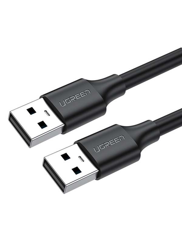 Кабель UGREEN US102 (10311) USB 2.0 A Male to A Male Cable. Длина 2 м. Цвет: черный