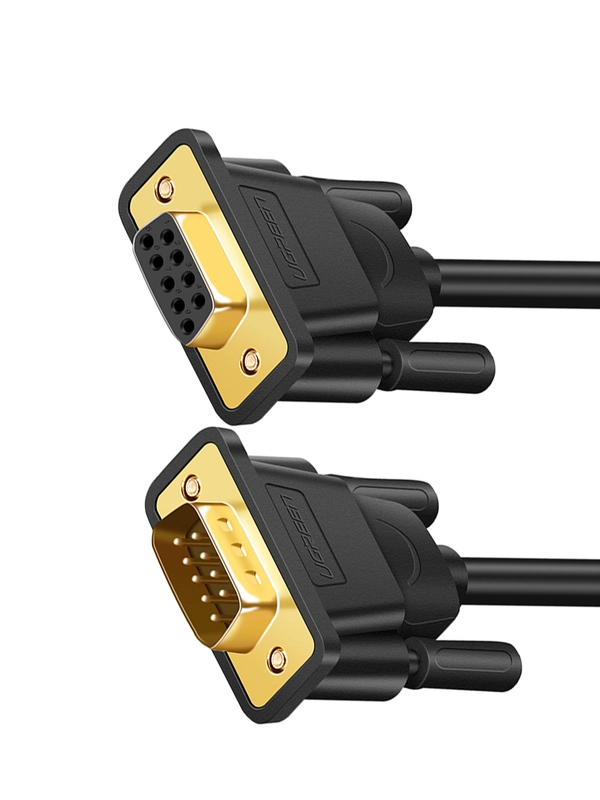 Кабель UGREEN DB101 (20147) DB9 RS-232 Male To Female  Adapter Cable. Длина: 3м.