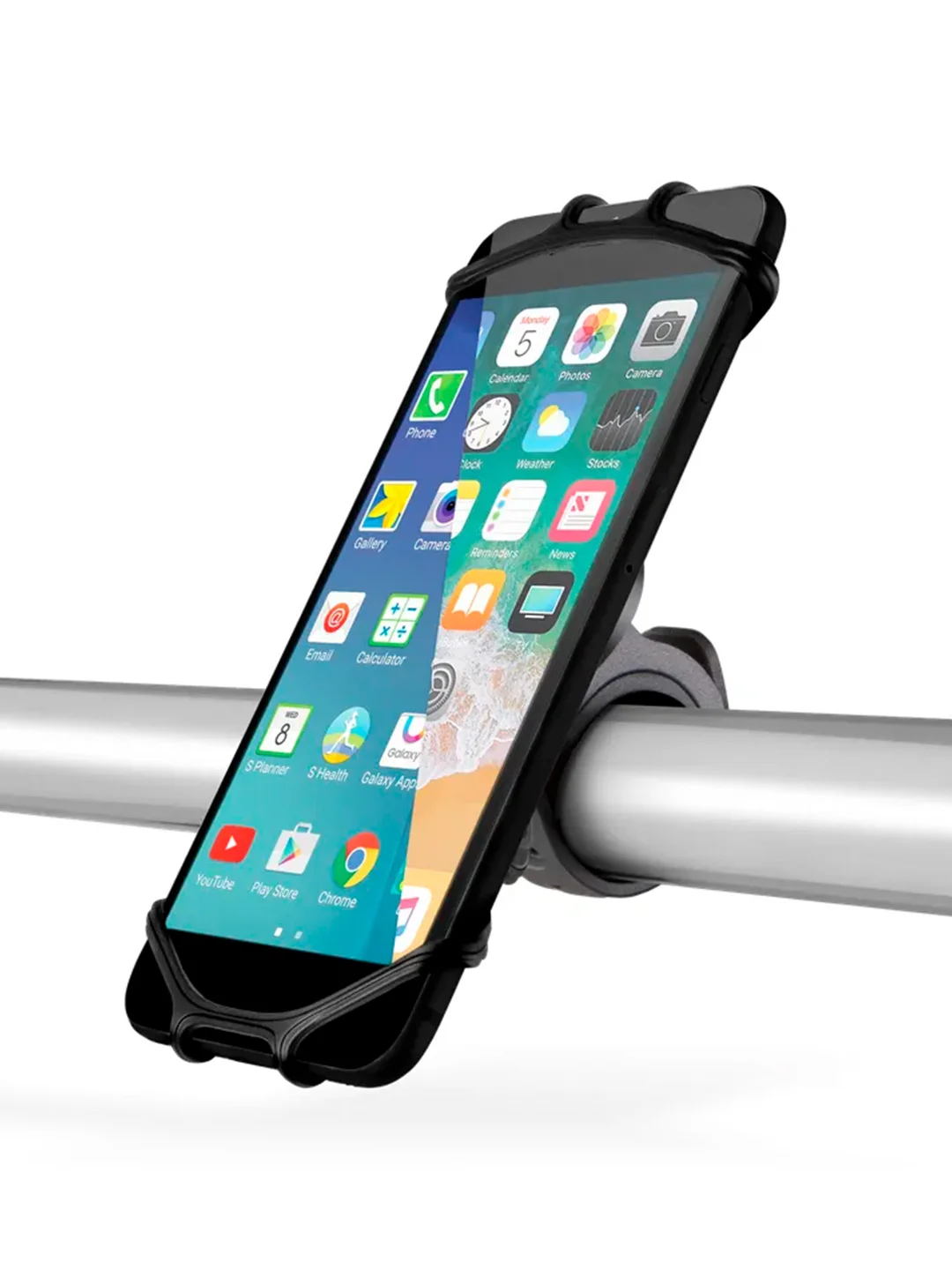 Черный держатель для телефона на велосипед TTEC EasyRide Bike Phone Holder. Цвет: черный