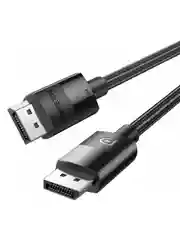 Черный кабель UGREEN DP114 (80390) DP 1.4 Male to Male Plastic Case Braided Cable. Длина: 1 м.