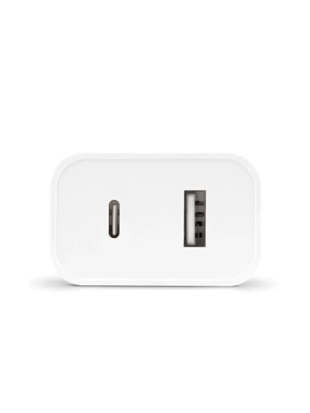Белый сетевое зарядное устройство TTEC SmartCharger Duo USB-C+USB-A Travel Charger 2.4A.