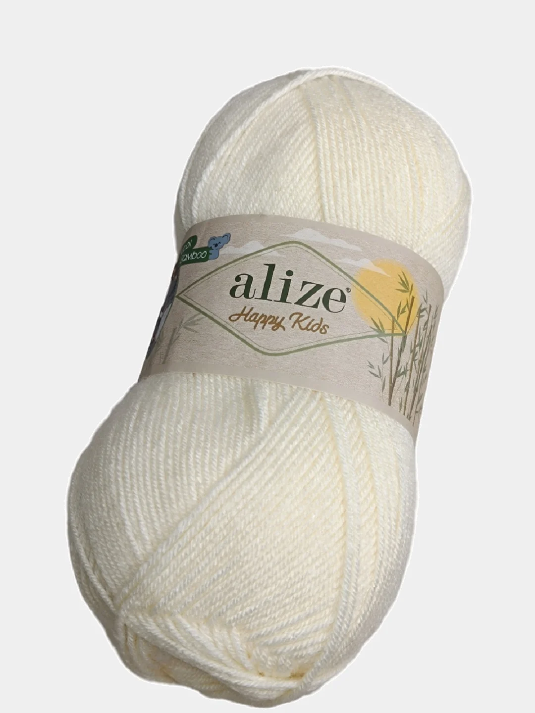 Молочный пряжа Alize Happy Kids 10% бамбук, 65% акрил, 25% шерсть, 100гр 310м 1 шт