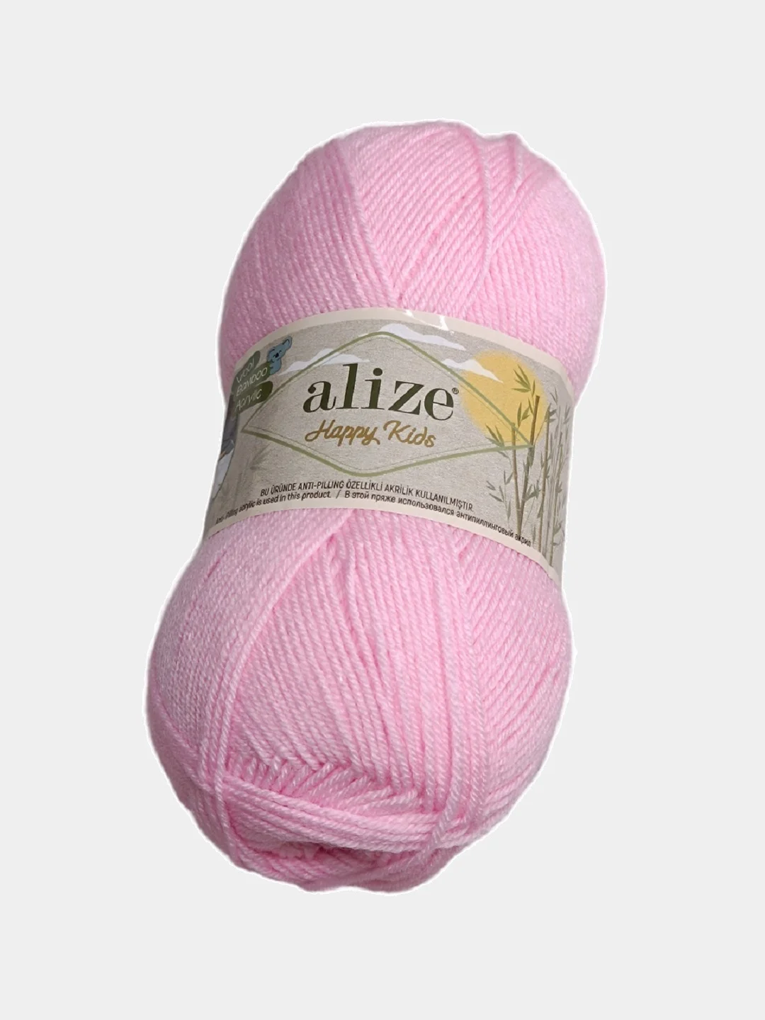 Конфетный пряжа Alize Happy Kids 10% бамбук, 65% акрил, 25% шерсть, 100гр 310м 1 шт