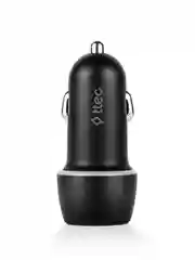Черный автомобильное зарядное устройство TTEC SmartCharger 2.4A Car Charger с кабелем Lightning.