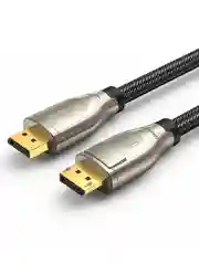 Черный кабель UGREEN DP112 (60844) 1.4 DP M/M Round Cable Zinc Alloy Shell в оплетке. Длина 3 м.