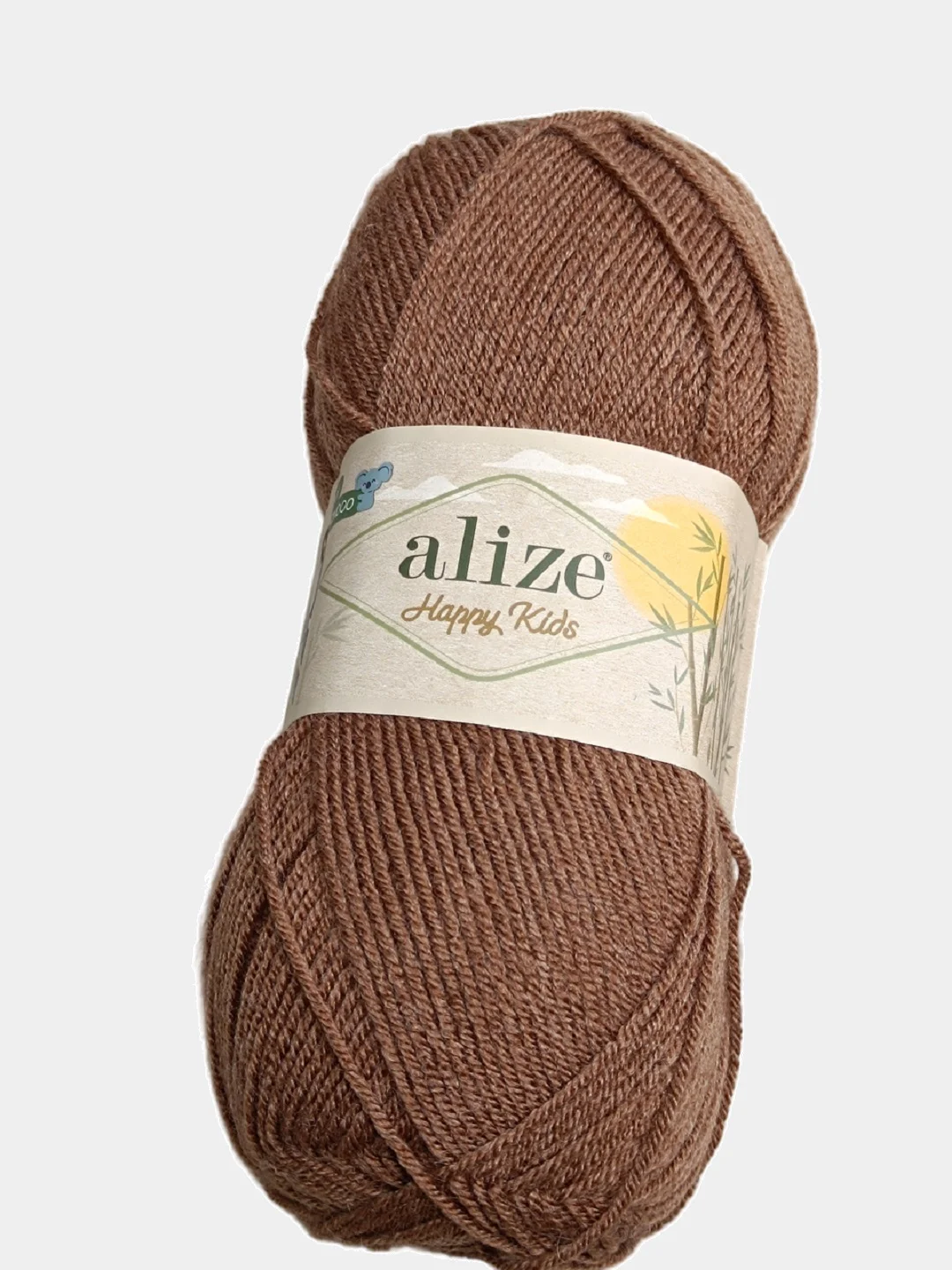 Шоколадный пряжа Alize Happy Kids 10% бамбук, 65% акрил, 25% шерсть, 100гр 310м 1 шт