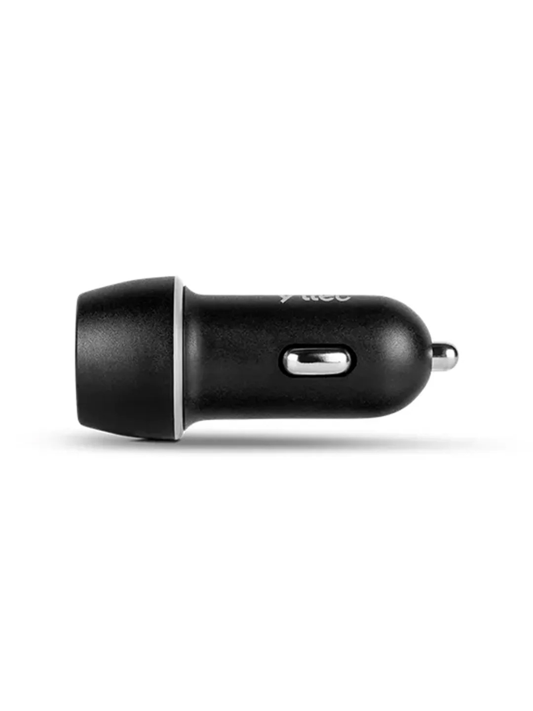 Черный автомобильное зарядное устройство TTEC SmartCharger 2.4A Car Charger с кабелем USB-C.