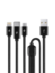Кабель тройной TTEC AlumiCable Trio Type-C/Lightning/Micro USB Charge&Data Cable.
