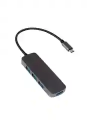 Черный концентратор USB-C TTEC Type-C - USB-A 3.0 x4 Converter&Hub&Multiplexer. Цвет: черный