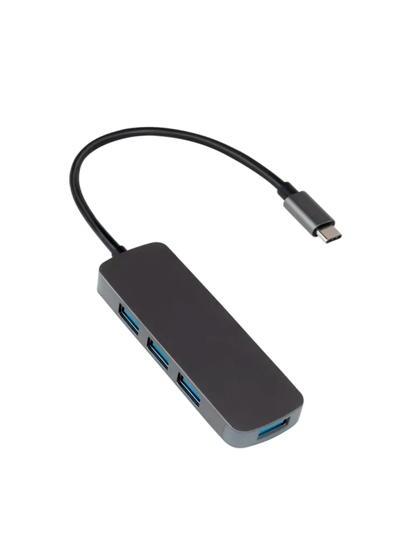 Концентратор USB-C TTEC Type-C - USB-A 3.0 x4 Converter&Hub&Multiplexer. Цвет: черный