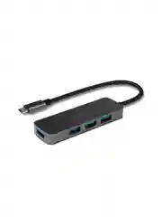 Черный концентратор USB-C TTEC Type-C - USB-A 3.0 x4 Converter&Hub&Multiplexer. Цвет: черный