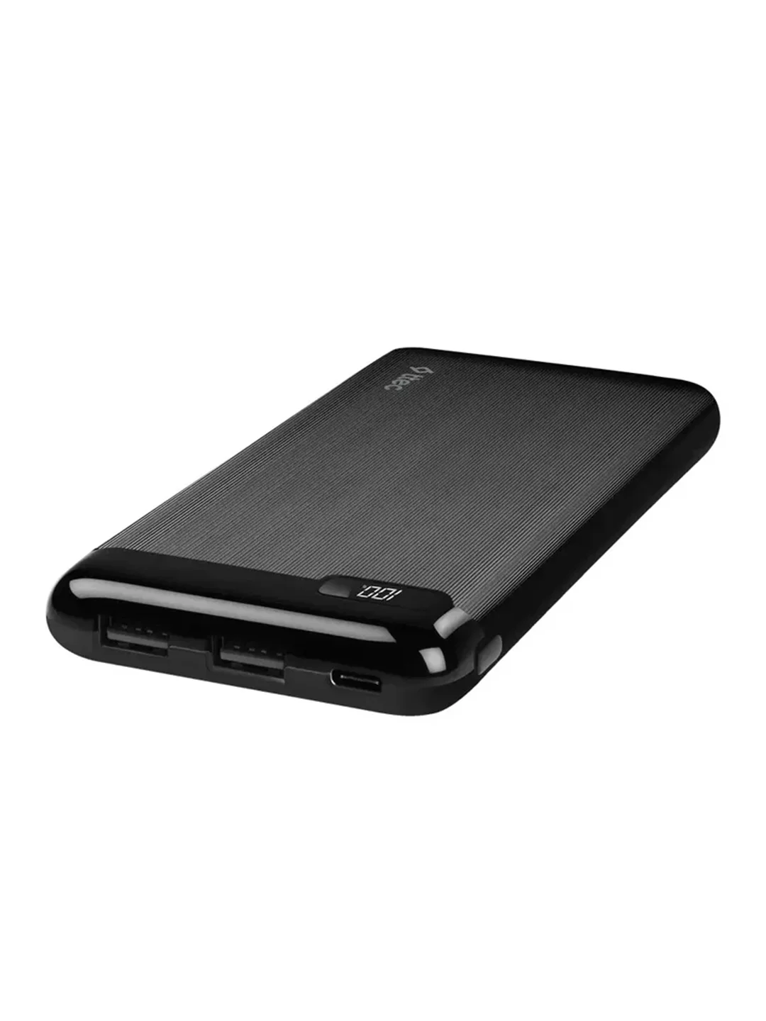 Черный внешний аккумулятор TTEC PowerSlim LCD 10000 mAh Powerbank with USB-C Input/Output.