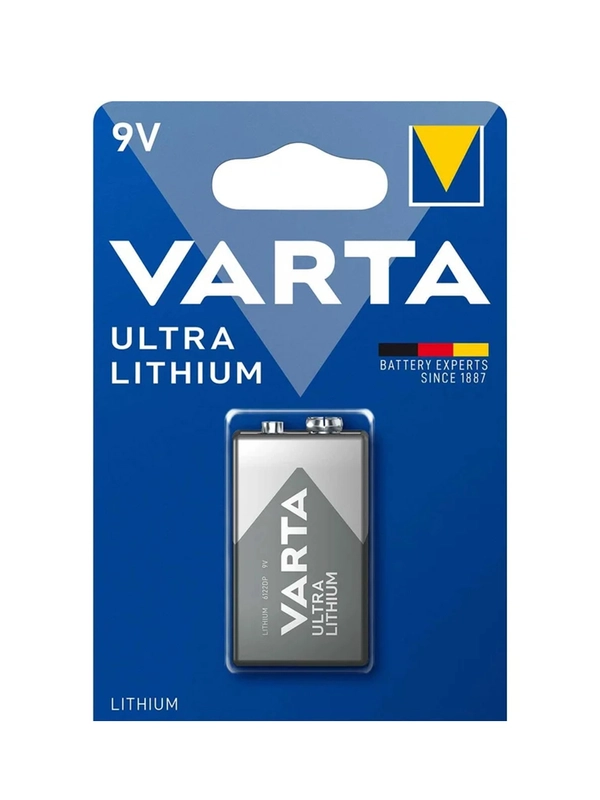 Батарейка Varta ULTRA Крона 6FR22 BL1 Lithium 9V (6122)