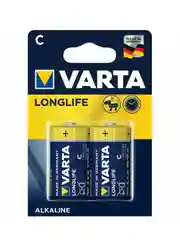 Синий батарейка Varta LONGLIFE LR14 C BL2 Alkaline 1.5V (4114)