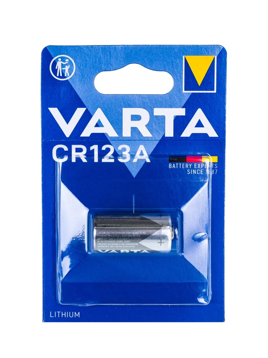 Серый батарейка Varta Professional CR123A BL1 Lithium 3V (6205)