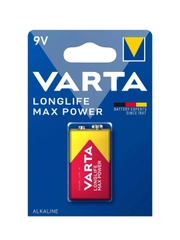 Батарейка Varta LONGLIFE MAX POWER (MAX TECH) Крона 6LR61 BL1 Alkaline 9V (4722)
