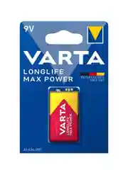 Красный батарейка Varta LONGLIFE MAX POWER (MAX TECH) Крона 6LR61 BL1 Alkaline 9V (4722)