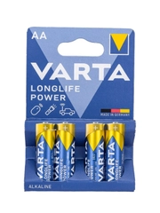 Батарейка Varta LONGLIFE POWER (HIGH ENERGY) LR6 AA BL4 Alkaline 1.5V (4906)