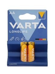 Батарейка Varta LONGLIFE LR6 AA BL2 Alkaline 1.5V (4106)