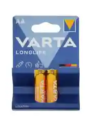 Желтый батарейка Varta LONGLIFE LR6 AA BL2 Alkaline 1.5V (4106)