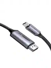 Серый кабель UGREEN CM707 (25863) USB-C to DisplayPort 16K@30Hz Cable. Длина: 1м. Цвет: серый