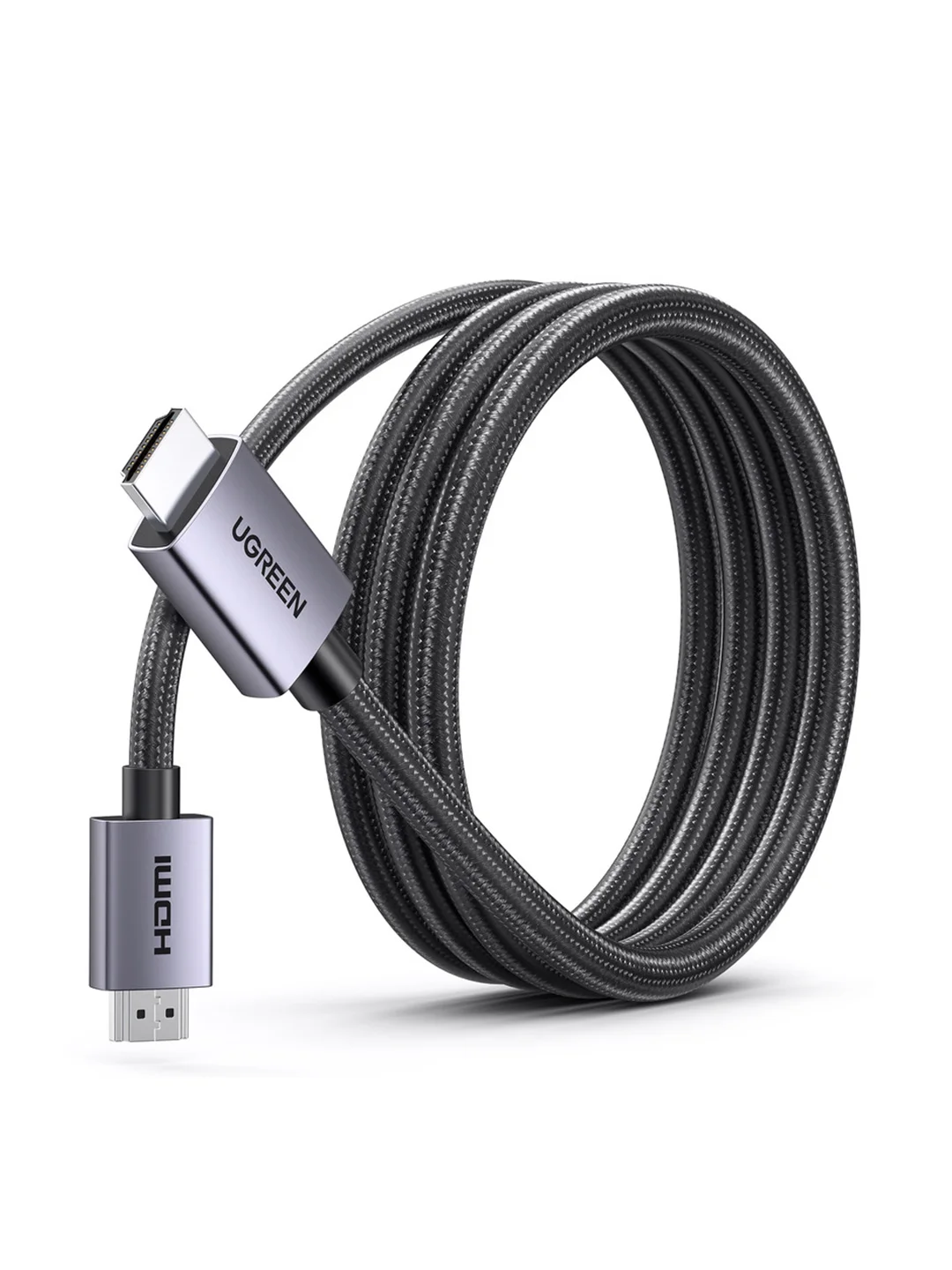 Серый кабель UGREEN HD153 (25300) HDMI 4K@60Hz Cable. Длина: 3м. Цвет: серый