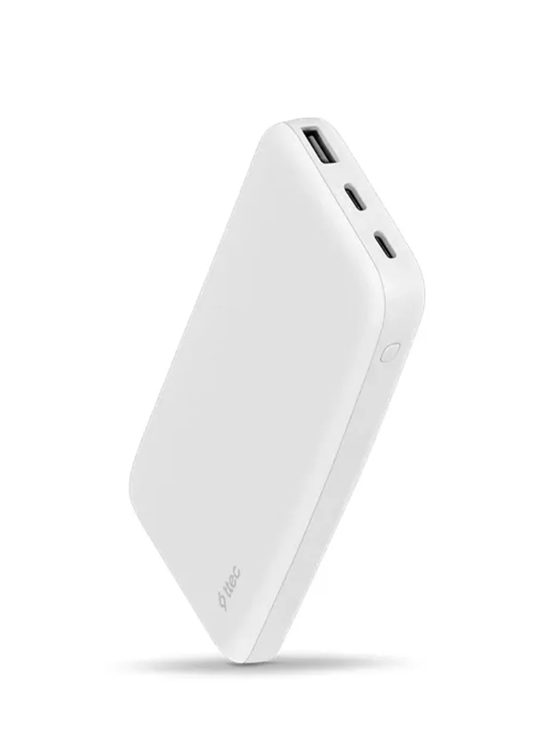 Белый внешний аккумулятор TTEC ChargeUp 10000mAh Powerbank. Цвет: белый