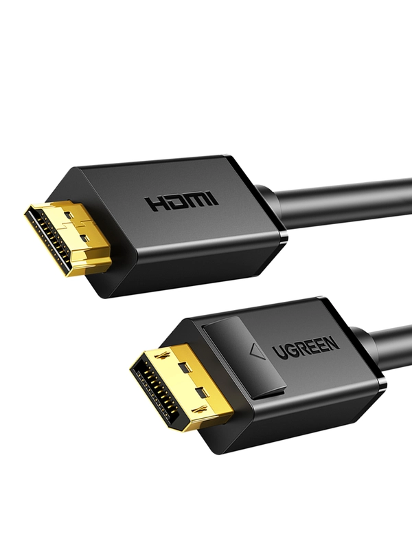 Кабель UGREEN DP101 (10204) DP Male to HDMI Male Cable. Длина: 5м. Цвет: черный